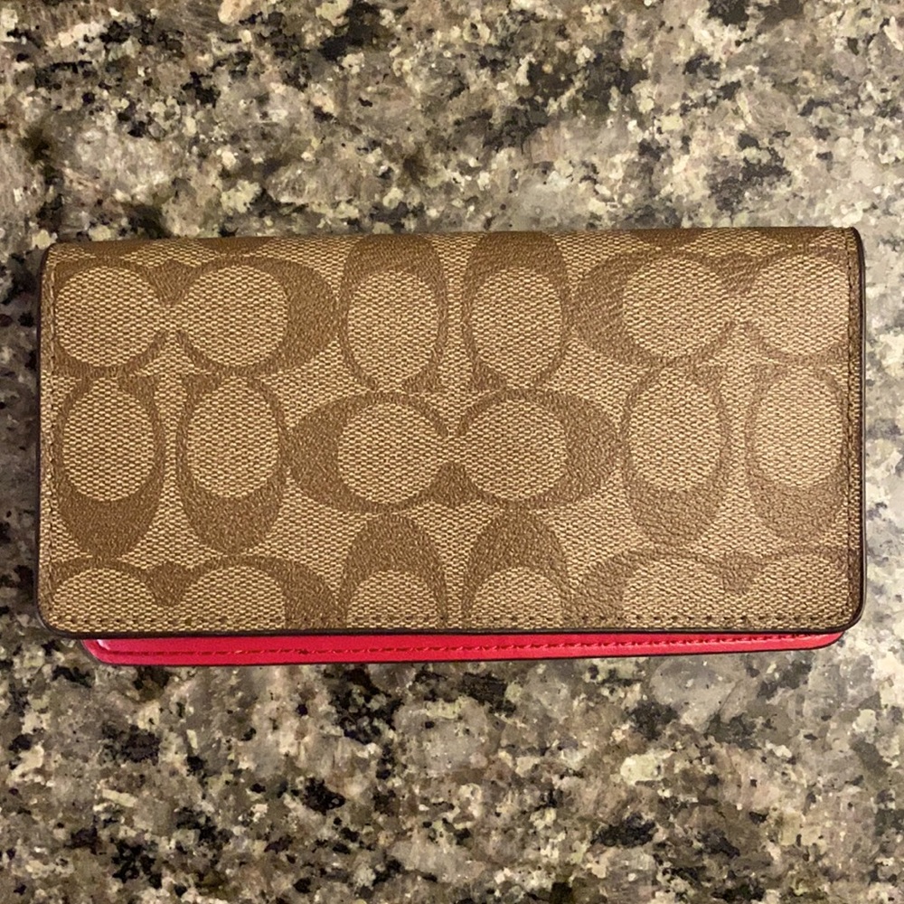 Coach checkbook cover